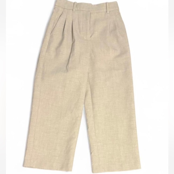 Wilfred Pants - Wilfred Tan Effortless Pants - crop